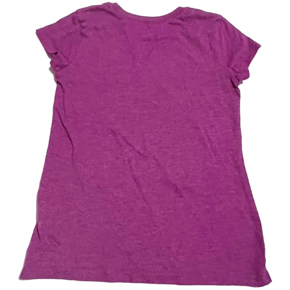Children’s Place S 5/6 Purple Heather shirt w/Animals in Desserts & Hashtags - Picture 2 of 8